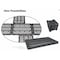 Gracious Living 24 in D, 36 in W, 72 in H, 5 Shelves, Black 91084-1C - alternate 3